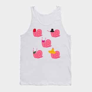 Snails in Hats Tank Top